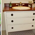 Vanity from an old dresser tutorial