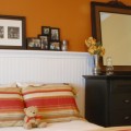 bedroom update with beadboard wall