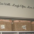 nice and clean laundry room update