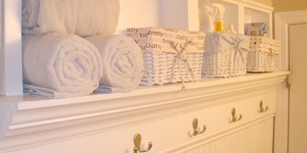 Creating Beautiful Storage Space Within Bathroom Walls
