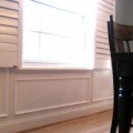 faux wood panel boxes wainscoting