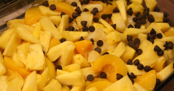 Fresh Pineapple and Peach Crumble Recipe