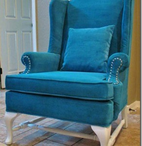 A New Look for and Old Chair: Painted Upholstery