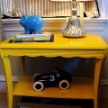 yellow side table