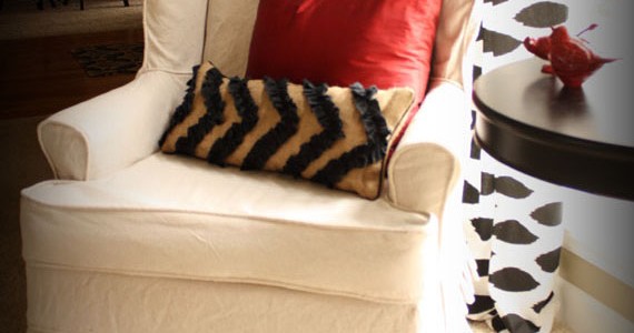Slipcovered Wingback Chair..(that I want!)