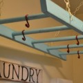 reuse a ladder for a laundry drying rack