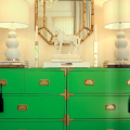 Kelly green campaign-furniture