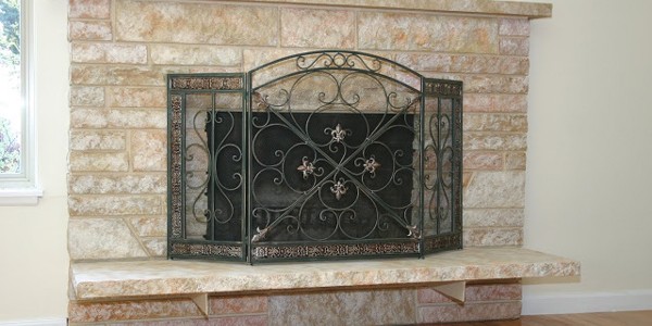 Restoring A Painted Stone Fireplace