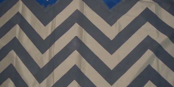 Ombre Painted Chevron Curtains Tutorial