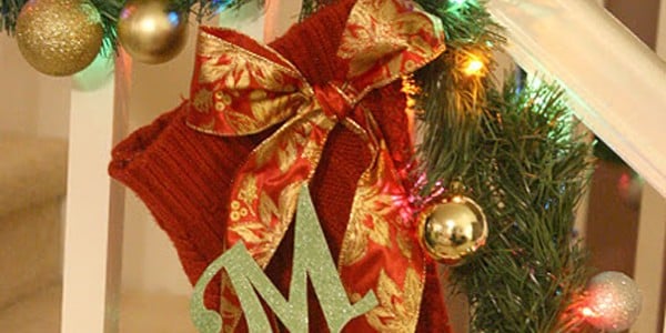 Christmas Stockings from Sweaters & Remodelaholic’s Anonymous 99