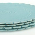 handcrafted blue ceramic plates