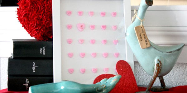 Conversation Heart Specimen Art: Valentine’s Decor!