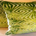 green velvet pillows feature