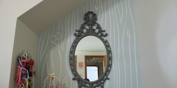 Faux Bois Hand Painted Wall