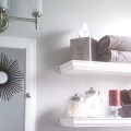 bathroom update vanity shelves