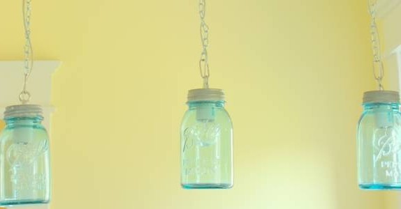 DIY Vintage Canning Mason Jar Pendant Lights