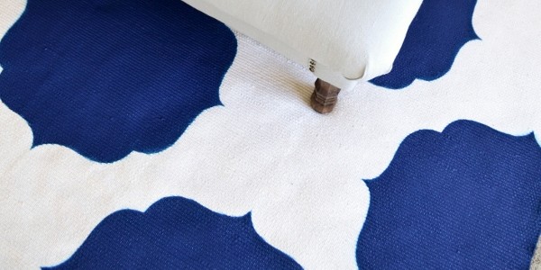 Moroccan Stenciled Rug DIY