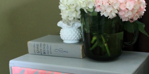 Houndstooth Pattern Painted Dresser