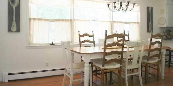 White Farmhouse Dining Room