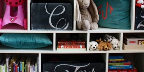 Chalkboard Toy Box Storage