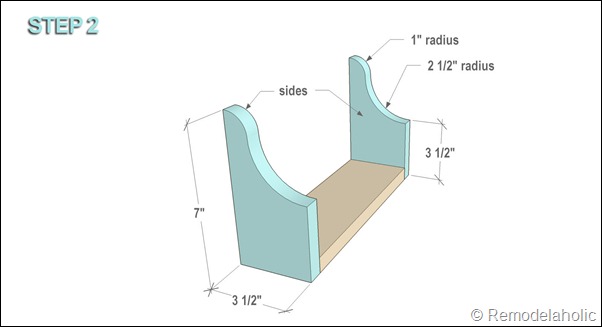 cabinet door storage bin STEP 2