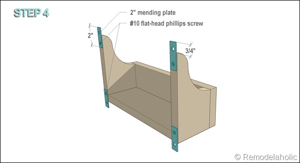 cabinet door storage bin STEP 4