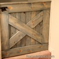 Barn Door Baby Gate for Stairs