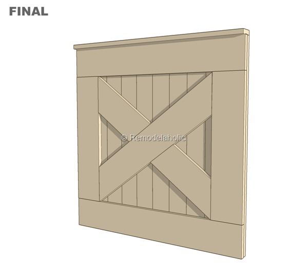 DIY Barn Door Baby Gate for Stairs final