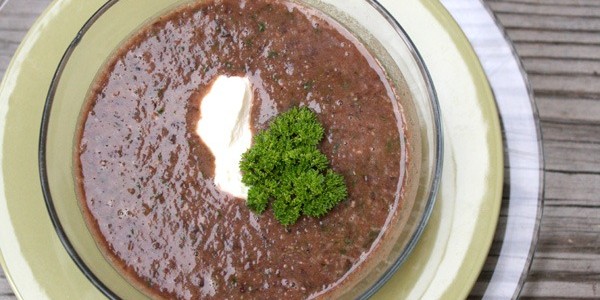 15 Minute Black Bean Soup