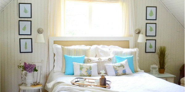 $6 Master Bedroom Makeover & Headboard Tutorial