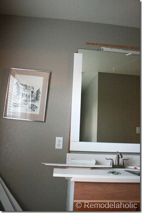 Framing a large bathroom mirror (17)