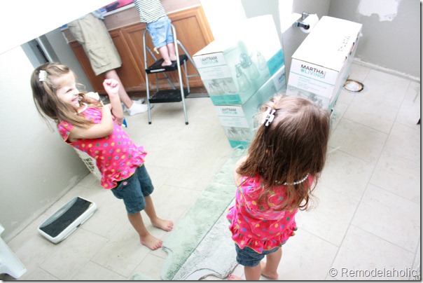 Framing a large bathroom mirror (5)