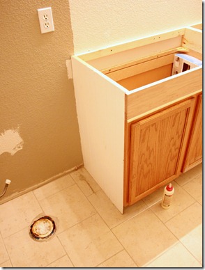 How to Add height to a short bathroom vanity (28)