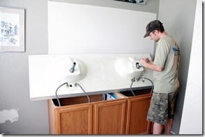 How to Add height to a short bathroom vanity (9)