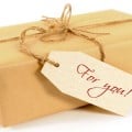 Brown paper package tied with string (XL)