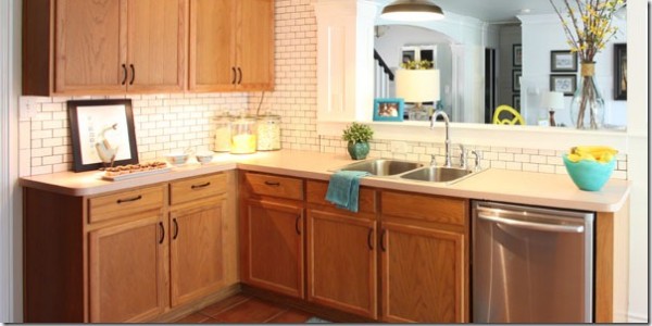 White Subway Tile Back Splash Tutorial