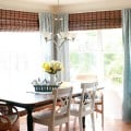 adding bamboo shades to dining room