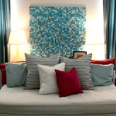 Mosaics paper art project pottery barn inspired