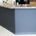 black board and batten kitchen island makeover