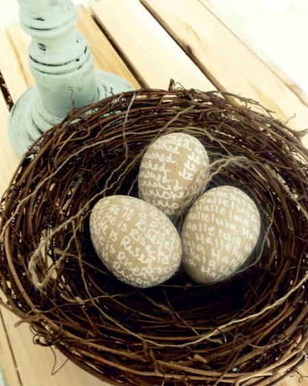 Burlap and Buttons true meaning easter eggs