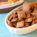 Caramel Nutella Chex Mix Muddy Buddies Recipe