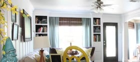 built-in bookshelves