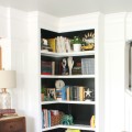 built-in corner bookshelf