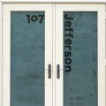 Frosted glass for privacy