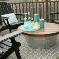 beautiful and easy patio coffee table