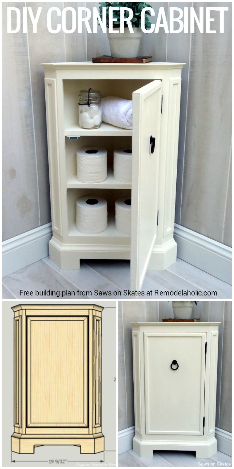 Remodelaholic How To Build A Catalog Inspired Corner Cabinet