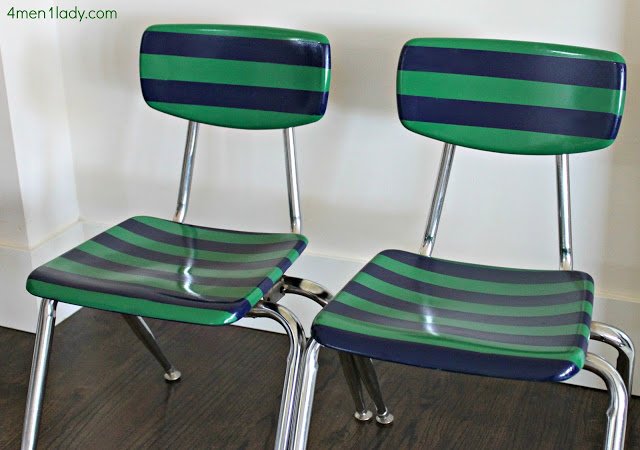 Striped Schoolhouse Chairs
