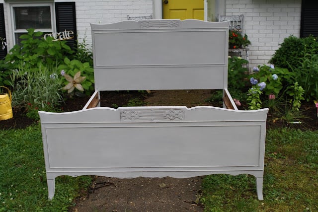 Refinished with Chalkpaint Headboard