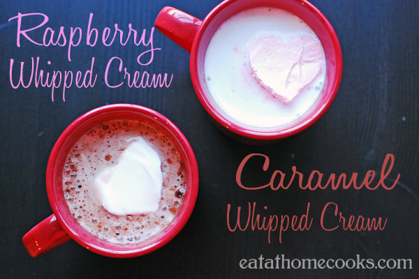 Raspberry Whipped Cream Hearts