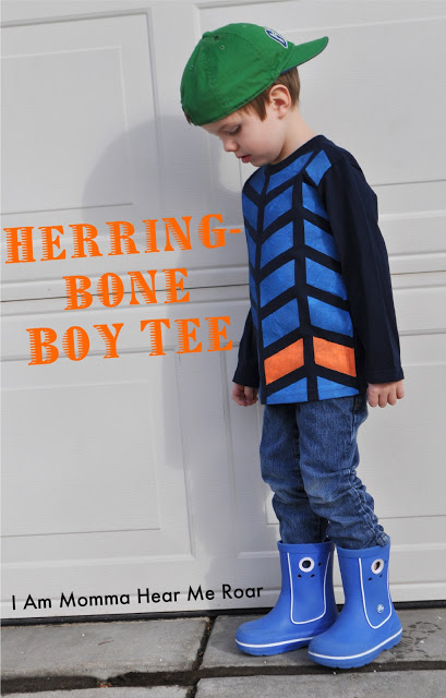 Herringbone Painted TShirt